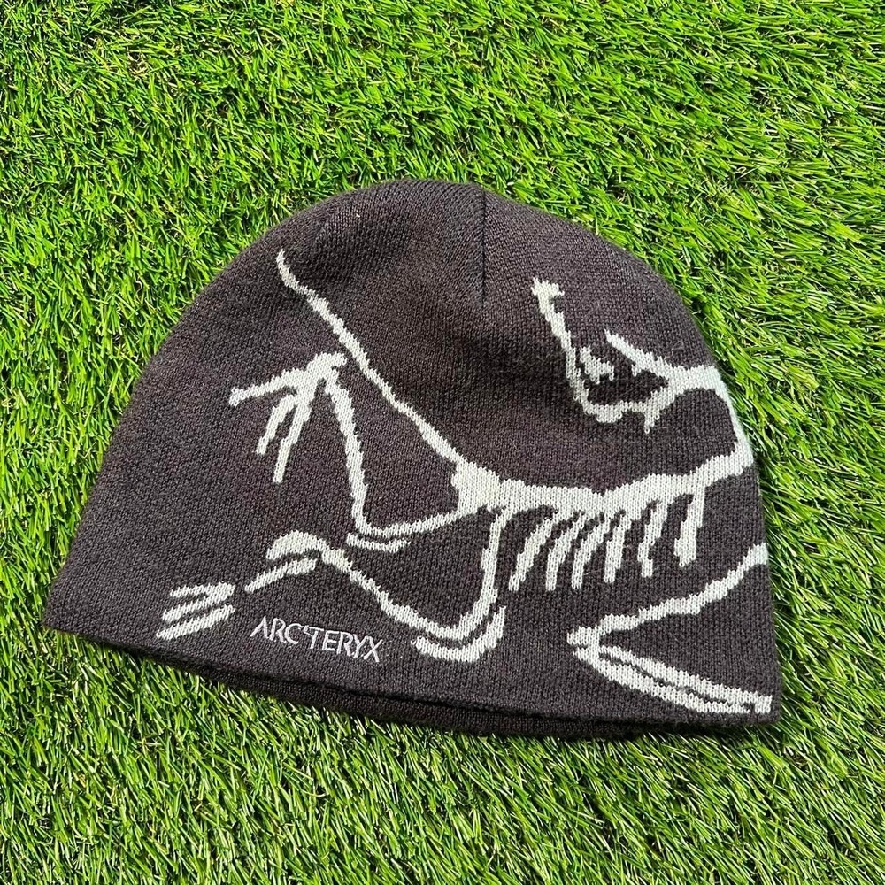 Arc'teryx Bird Head Toque Beanie Purple White 58cm Ski Snowboard Gorpcore